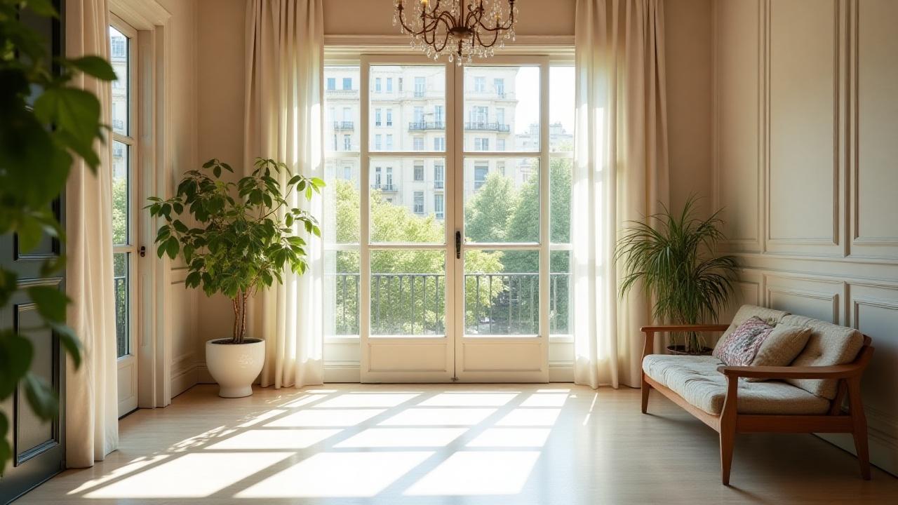 Intérieur du studio Lys & Lueur, baigné de lumière naturelle, avec un décor floral élégant.